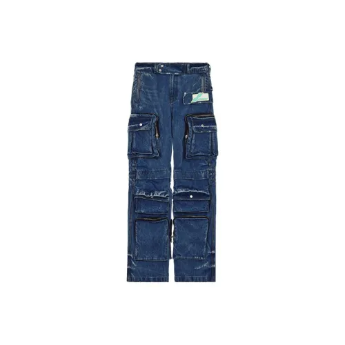 WE11DONE Cargo Pants Men Blue