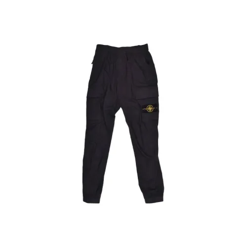 STONE ISLAND Cargo Pants Men Charcoal Black