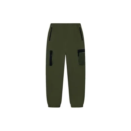 LINING CF Tracing Knitted Sweatpants Unisex Army Green