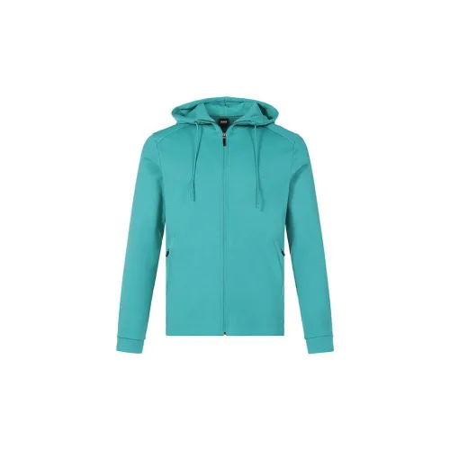 HUGO BOSS Jackets Men Turquoise Color