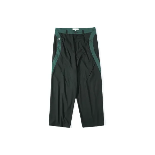 UNVESNO Casual Pants Unisex Dark Green