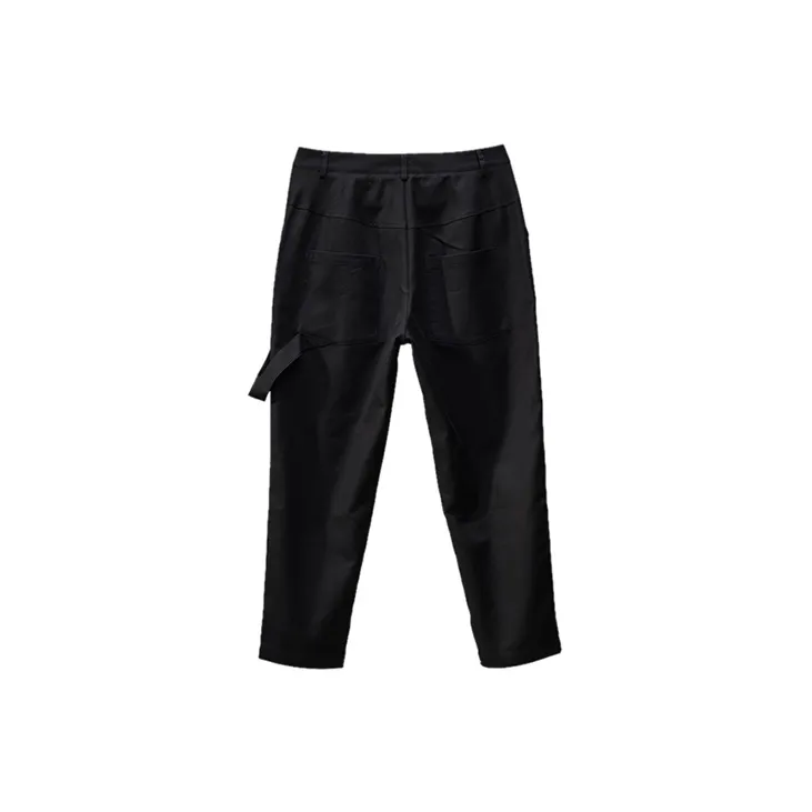 RICKYOUNG Casual Pants Unisex Black-1
