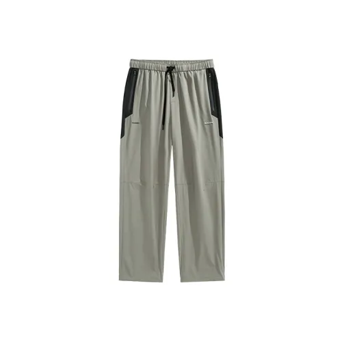 PEACEBIRD MEN Casual Pants Unisex Gray Green