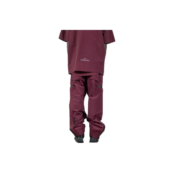 ISO.POETISM SS22 Wide Leg Casual Pants Men's Red-1