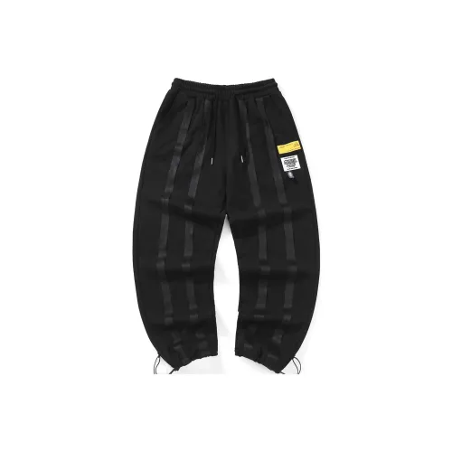 GENANX Casual Pants Unisex Black