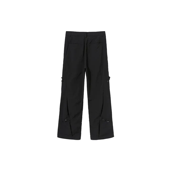 ATTEMPT Cargo Pants Casual Pants Unisex Black-1