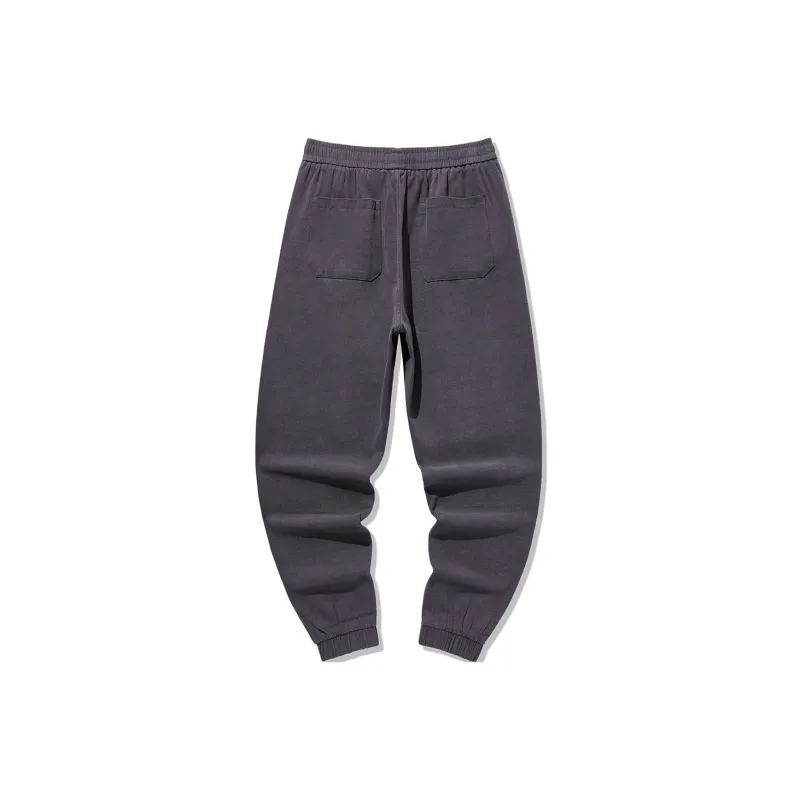 GUKUUL Casual Pants Unisex Black Gray-1