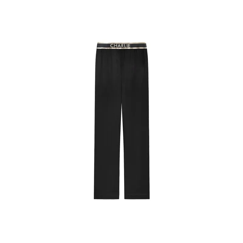 Charlie Luciano Casual Pants Unisex Black-1