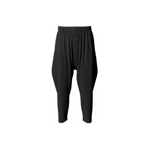 Homme Plissé Issey Miyake Casual Pants Men Black