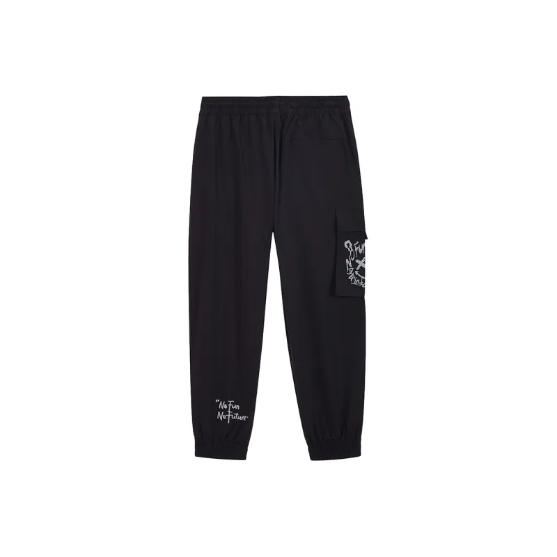 Fun Cargo Pants Casual Pants Men's Black-1