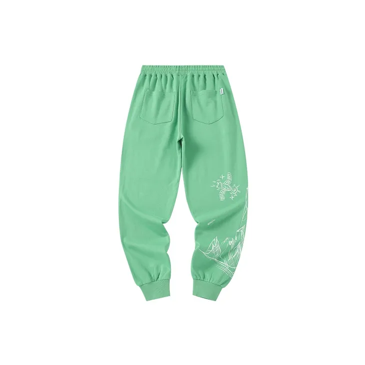 LAMLICKA Jogger Casual Pants Unisex Green-1