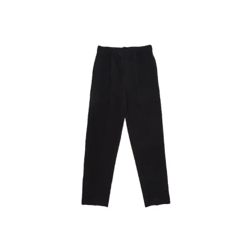 Homme Plissé Issey Miyake Casual Pants Men Black