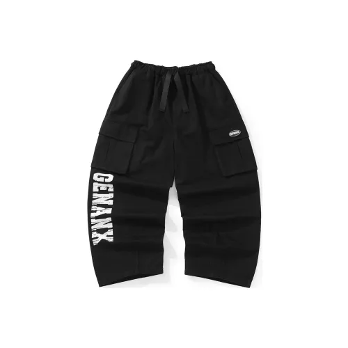 GENANX Cargo Pants Unisex Black