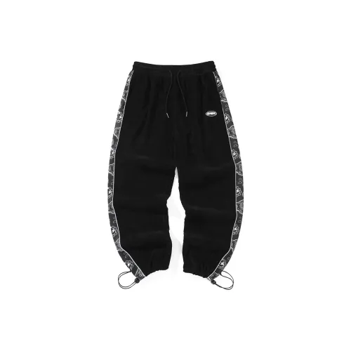 GENANX Casual Pants Unisex Black