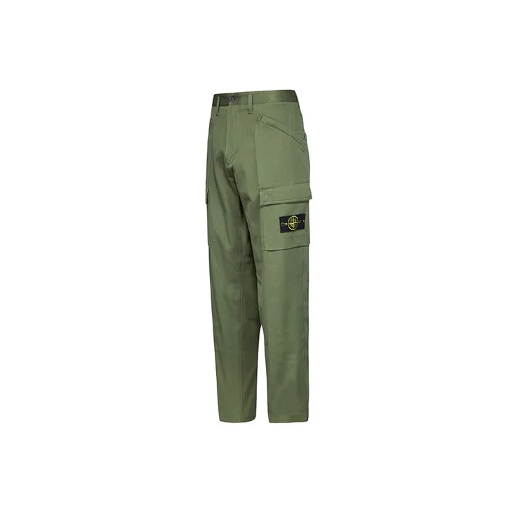 STONE ISLAND Cargo Pants Men Gray Green-2