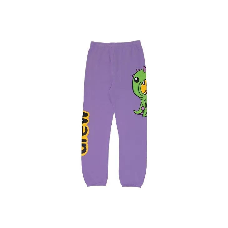 Drew House Dinosaur Series Knitted Sweatpants Unisex Lavender-1