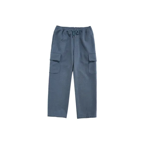 NEVERSEEZ Suit Trousers Men Gray Blue