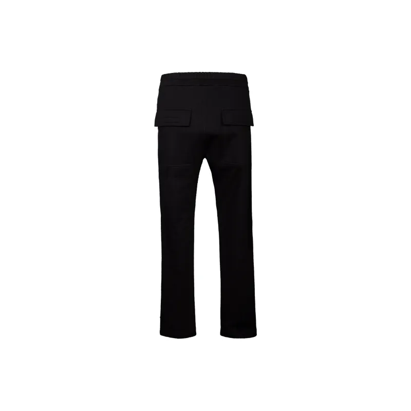 P.M.W FW21 Straight Thickened And Fleece Lined Casual Pants Winter Men's Black-1