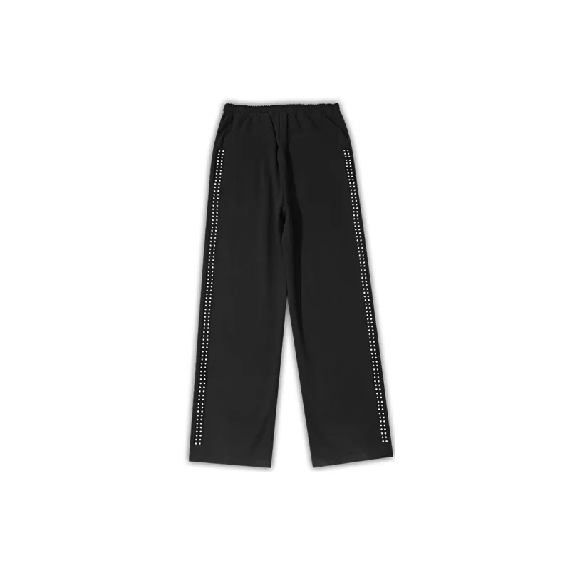 SHOOT BRAND Straight Casual Pants Unisex Black-1