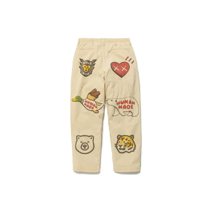 KAWS X HUMAN MADE Corduroy Print Pants-1