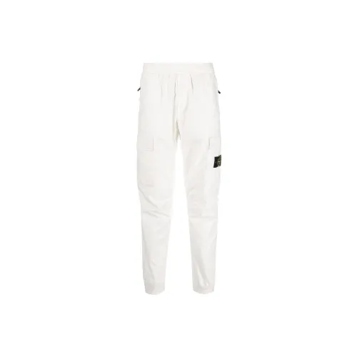 STONE ISLAND Cargo Pants Men White