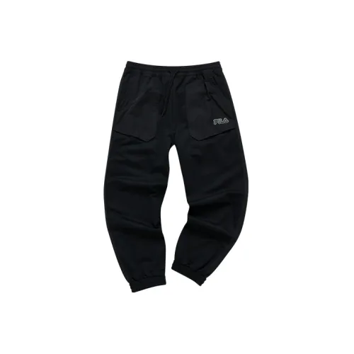 FILA FUSION TOKYO STUDIO Knitted Sweatpants Men Pitch Black