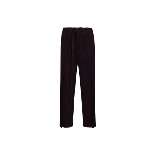 Homme Plissé Issey Miyake Casual Pants Men Black