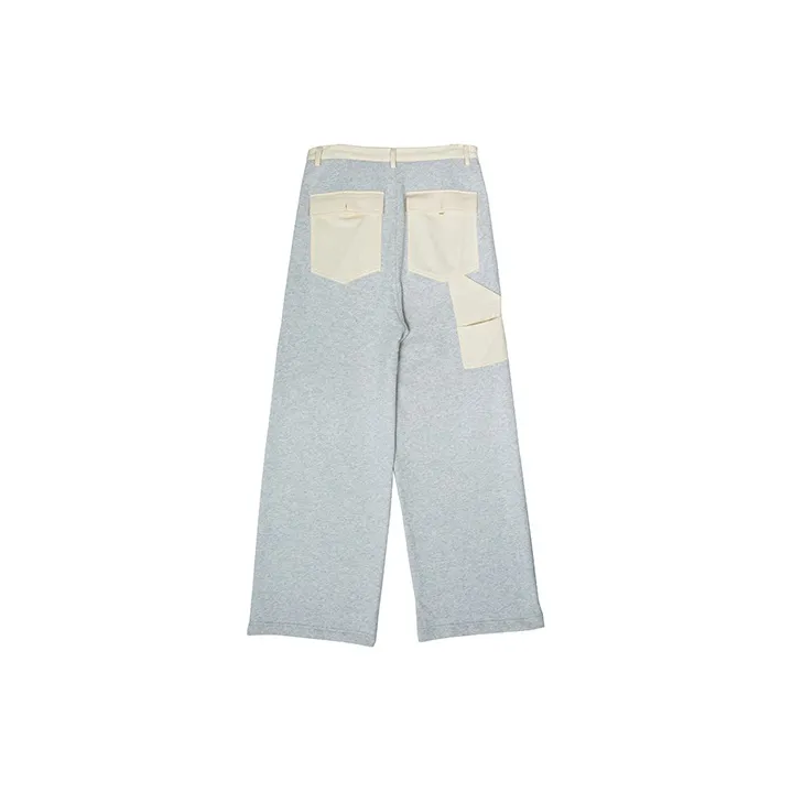 Umamiism Straight Casual Pants Unisex Gray-1