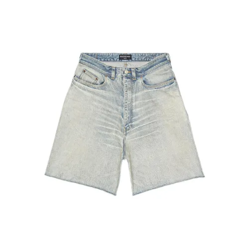 Balenciaga Denim Shorts Men Blue