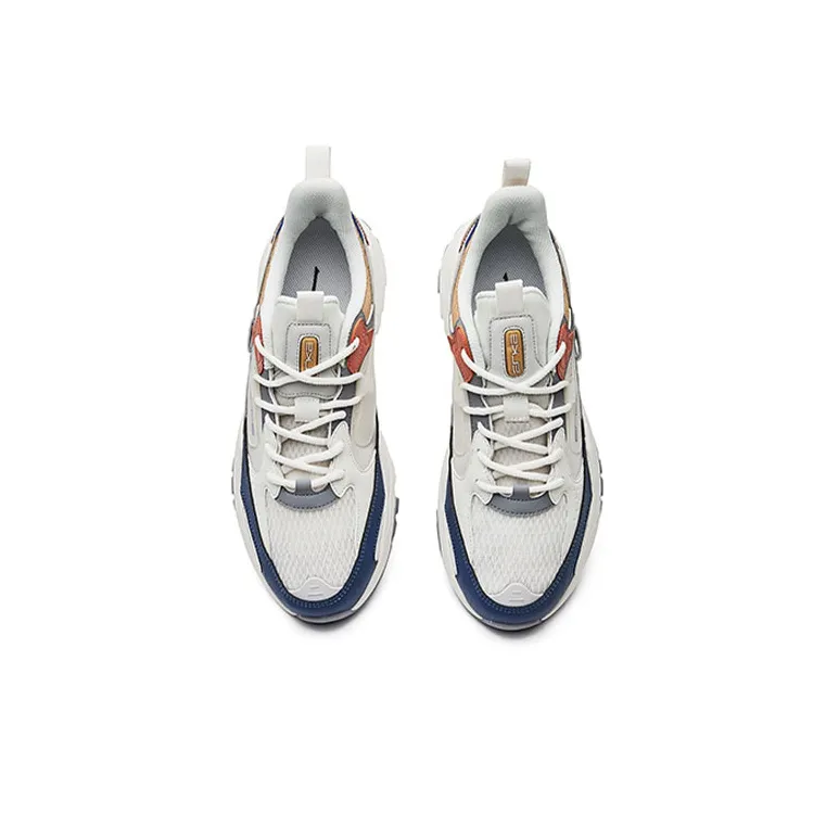 Erke Sirius 2.0 Cushioning, Slip Resistant, And Abrasion Resistant Low Top Sports Casual Shoes Men's White Blue-2