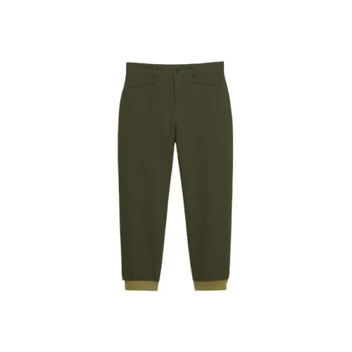 A PERSONAL NOTE 73 Knitted Sweatpants Men Army Green