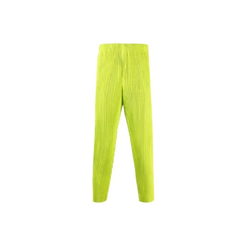 Homme Plissé Issey Miyake Casual Pants Men Green