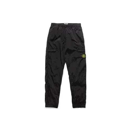 STONE ISLAND SS23 Nylon Meta Knitted Sweatpants Men Black