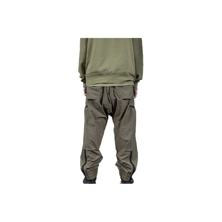 ISO.POETISM SS22 Wide Leg Moderate Casual Pants Men's Green-1