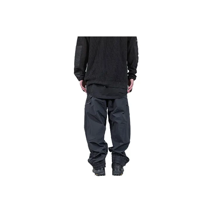 ISO.POETISM SS22 Wide Leg Moderate Casual Pants Men's Black-1