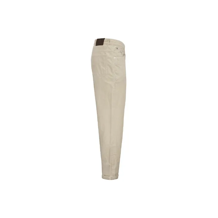 Brunello Cucinelli Logo Patch Corduroy Pants-2