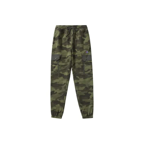 Champion Knitted Sweatpants Unisex Green Camouflage