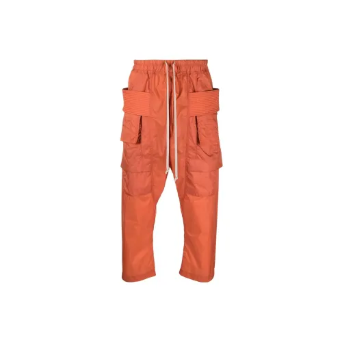 RICK OWENS Cargo Pants Men Orange