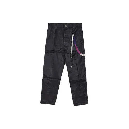 SONG FOR THE MUTE Casual Pants Men Navy Blue