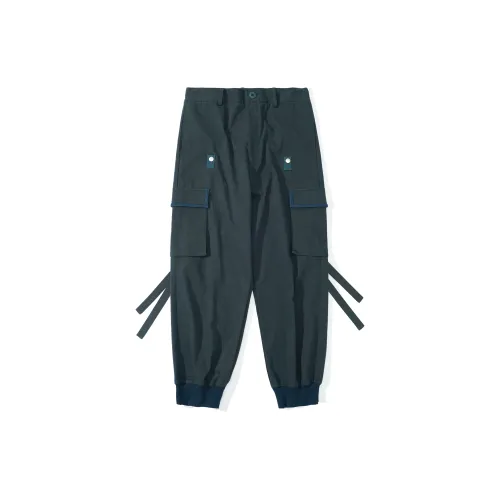 UNVESNO Cargo Pants Unisex Dark Green