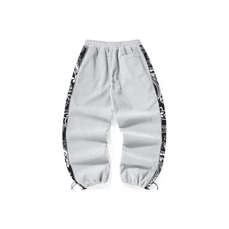 GENANX Casual Pants Unisex Gray-1