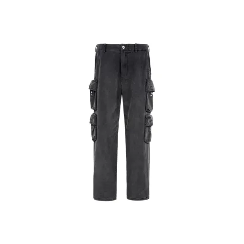 UNDERWATER Cargo Pants Unisex Washed Black