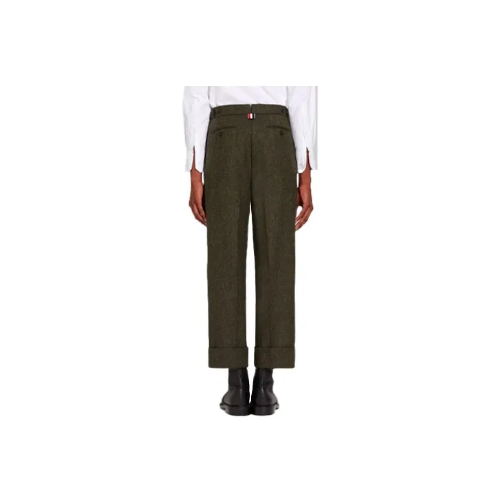 THOM BROWNE Classic Rise Straight Leg Pants-1