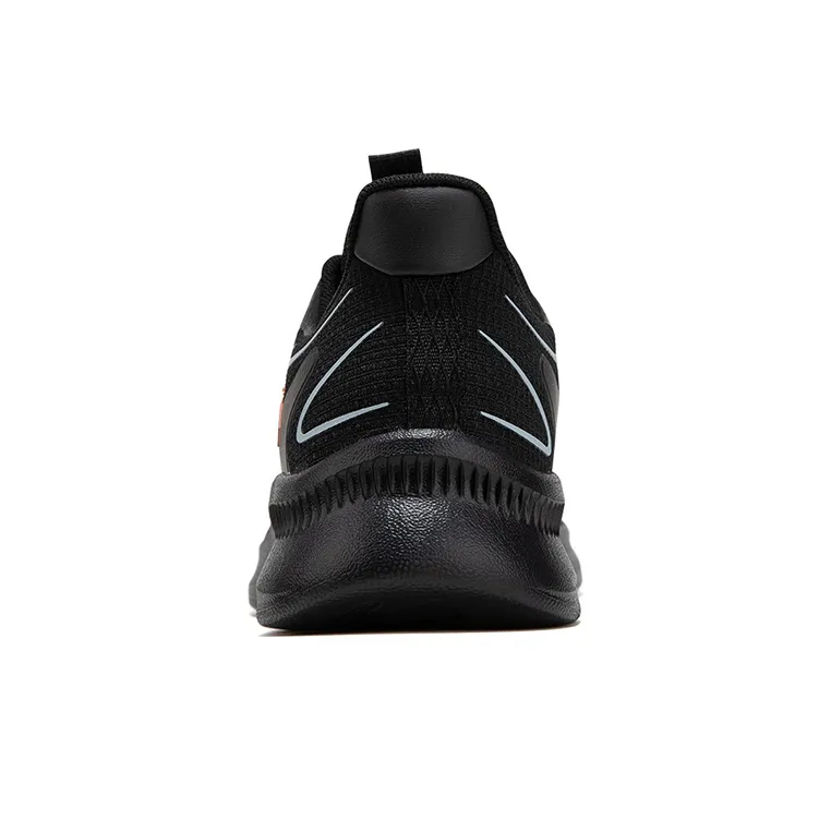 Anta Rebound Cushioning Breathable Lightweight Wear Resistant Slip Resistant Low Top Running Shoes Men's Black-4