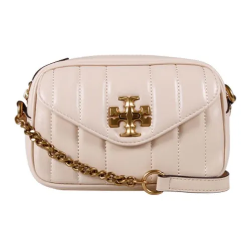TORY BURCH Kira Leather Camera Bag, Crossbody Bag, Shoulder Bag Women's Pink White