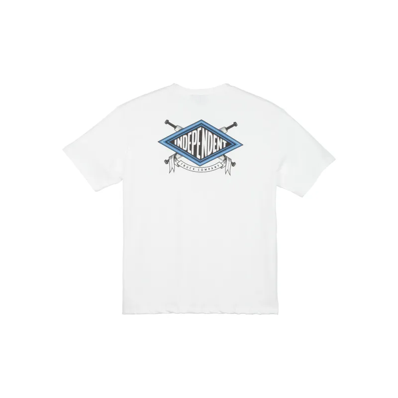 INDEPENDENT Drop Shoulder Sleeve T-Shirt Unisex White-1