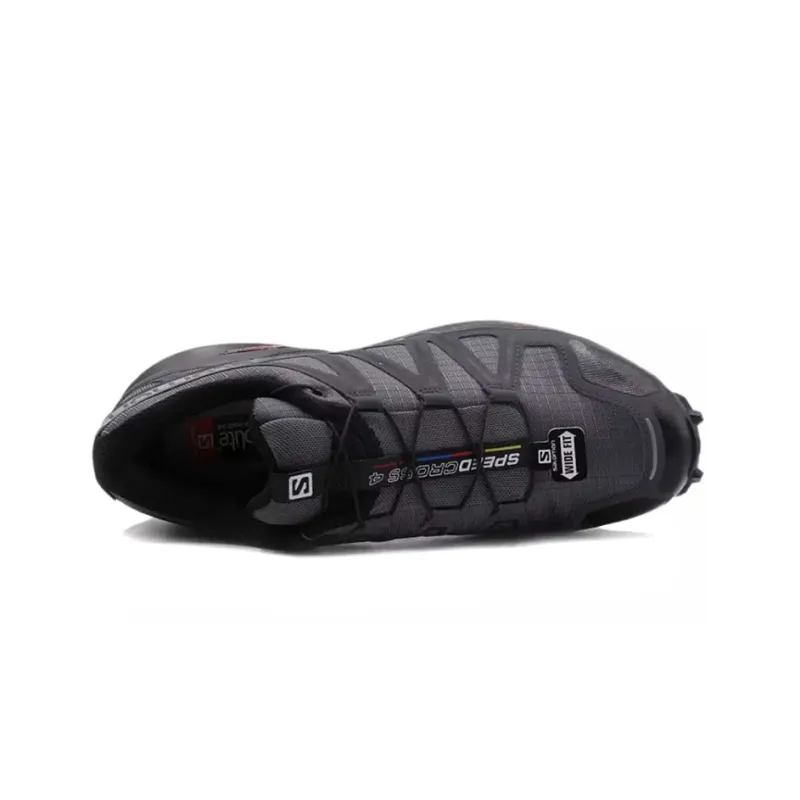 SALOMON Speedcross 4 Slip Resistant, Abrasion Resistant, Breathable Low Top Running Shoes Men's Dark Gray-2