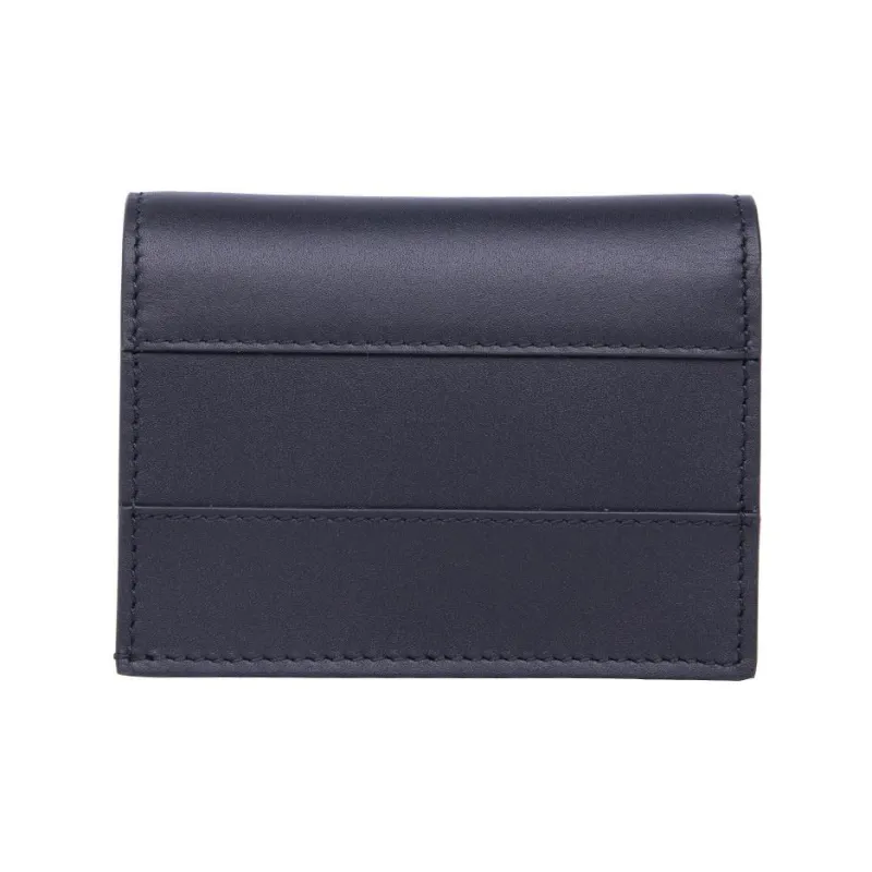 GUCCI Queen Margaret Leather Card Holder Wallet Regular Women's Dark Blue Black-3