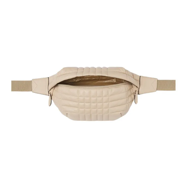 Burberry Sheepskin Fanny Pack, Chest Bag, Shoulder Bag Men's Light Yellow Umber Beige-4