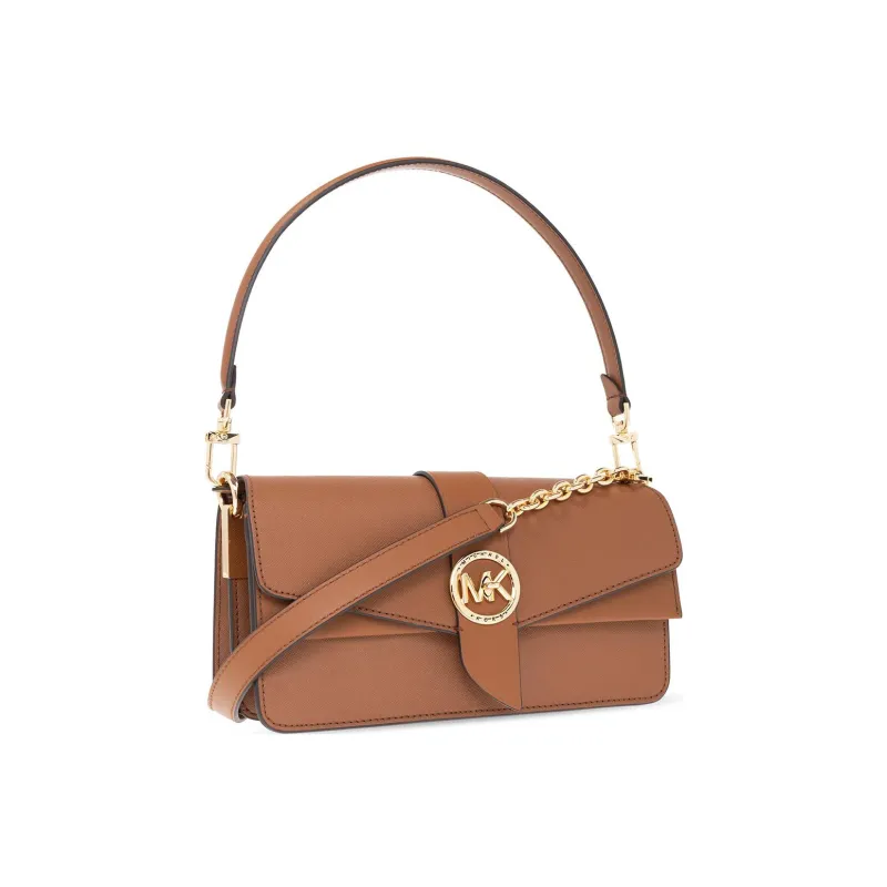 MICHAEL KORS Calfskin Shoulder Bag Women's Brown-1